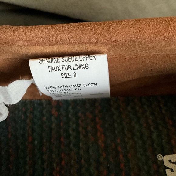 🥾 NWT MUK LUKS Cognac Soho Street Suede Moccasin Size 9 - Picture 8 of 11